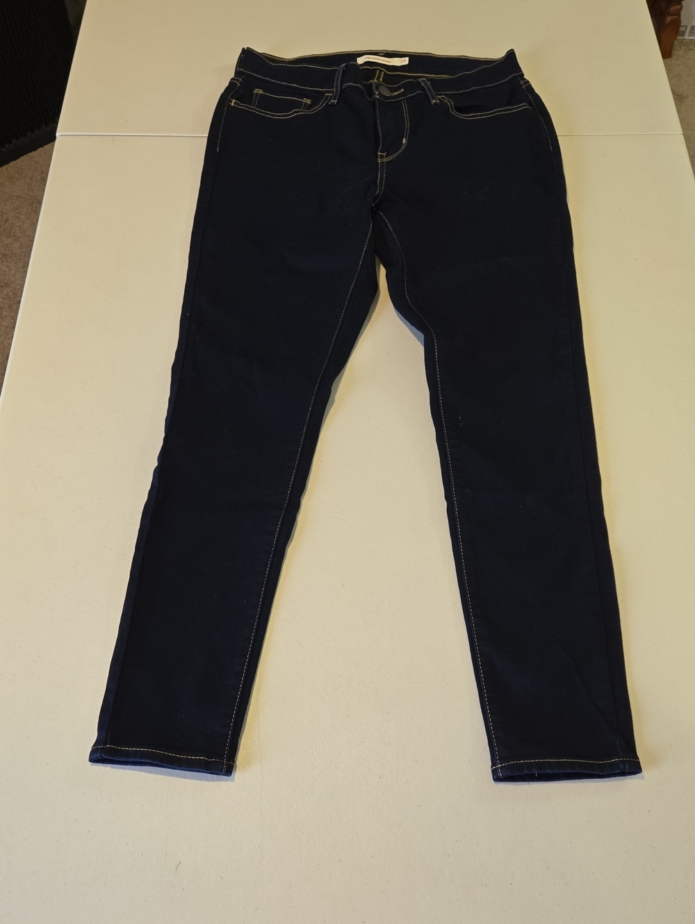 Levi Women's Dark Blue Stretch Super Skinny Jeans